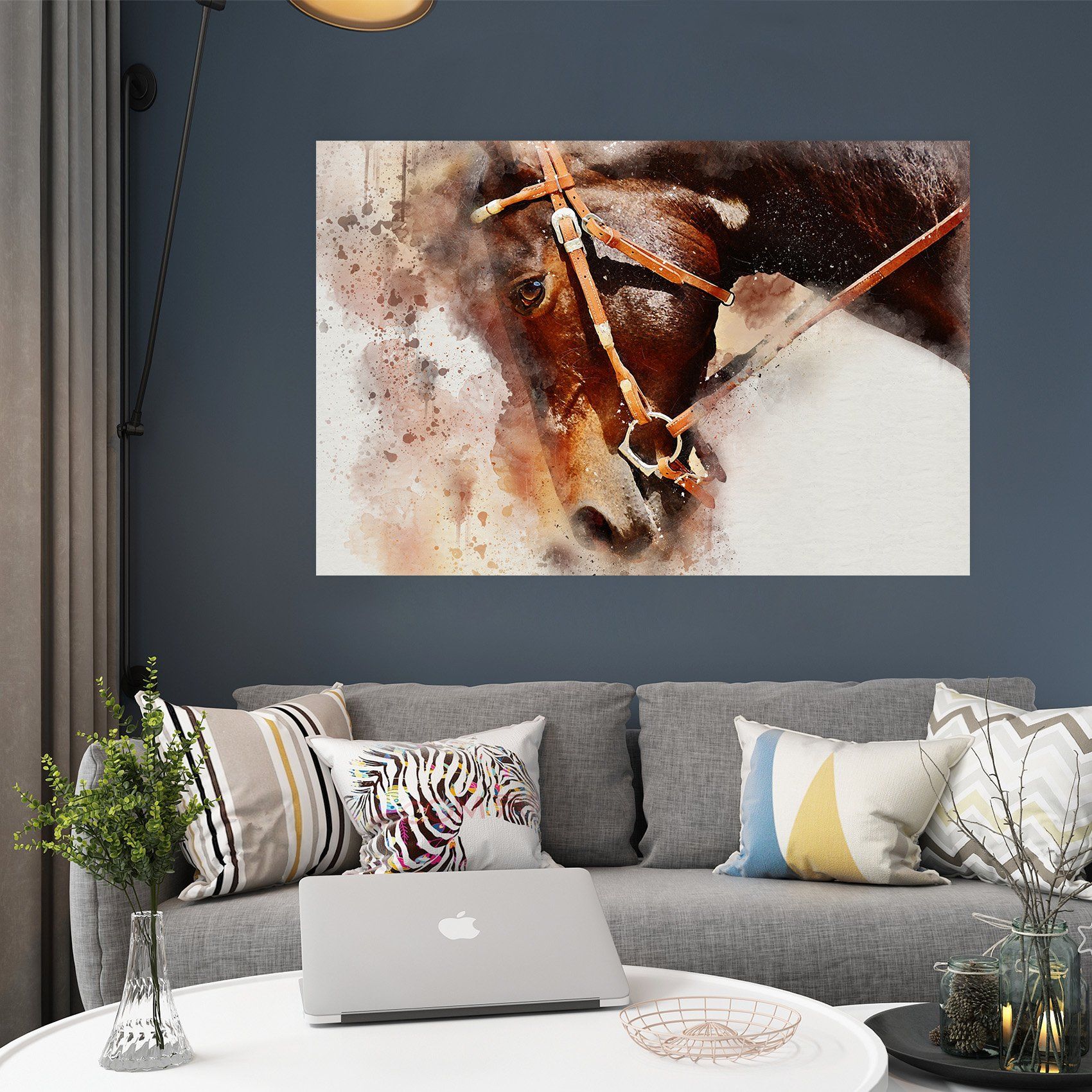 3D Horse Head 68 Animal Wall Stickers Wallpaper AJ Wallpaper 2 