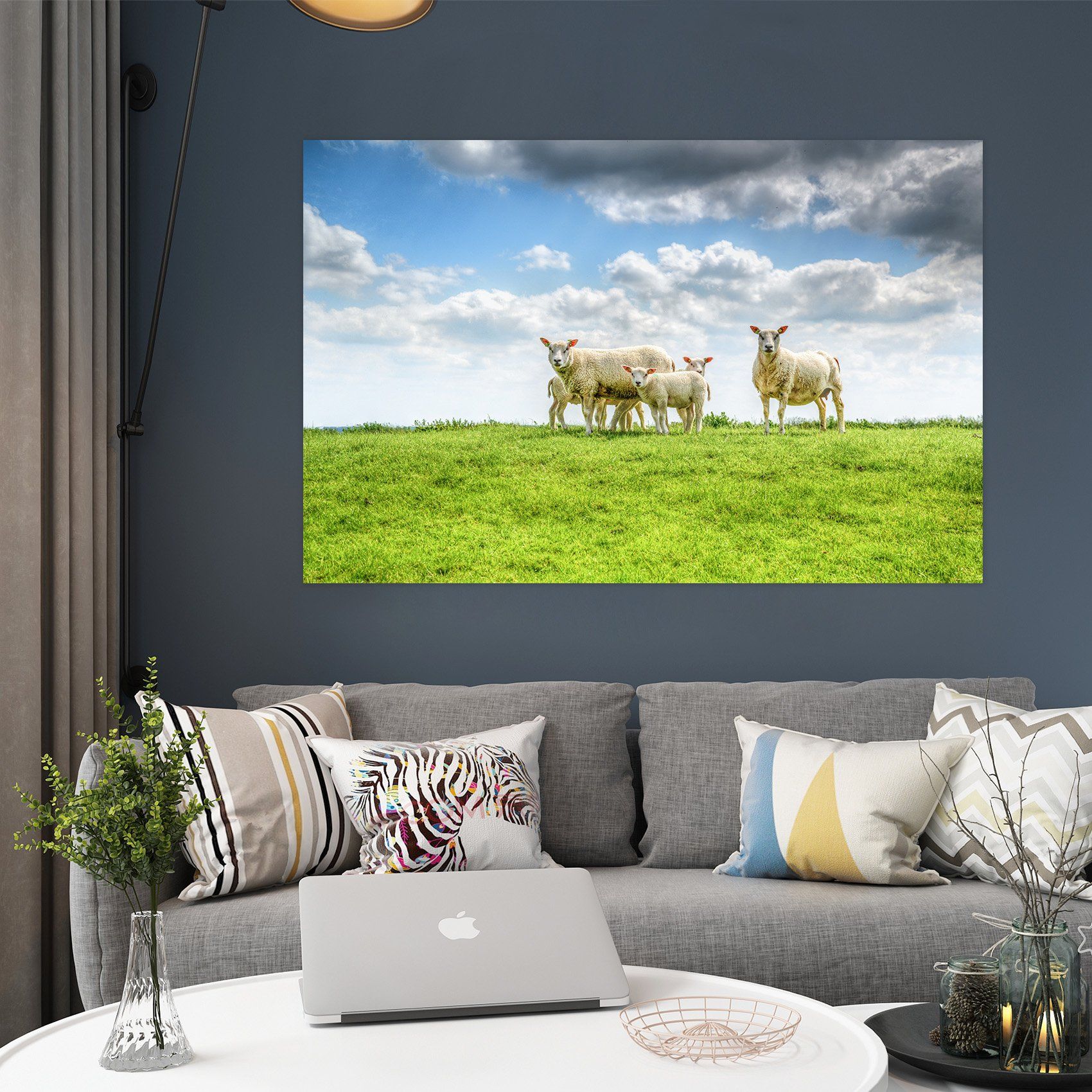 3D Prairie Sheep 113 Animal Wall Stickers Wallpaper AJ Wallpaper 2 