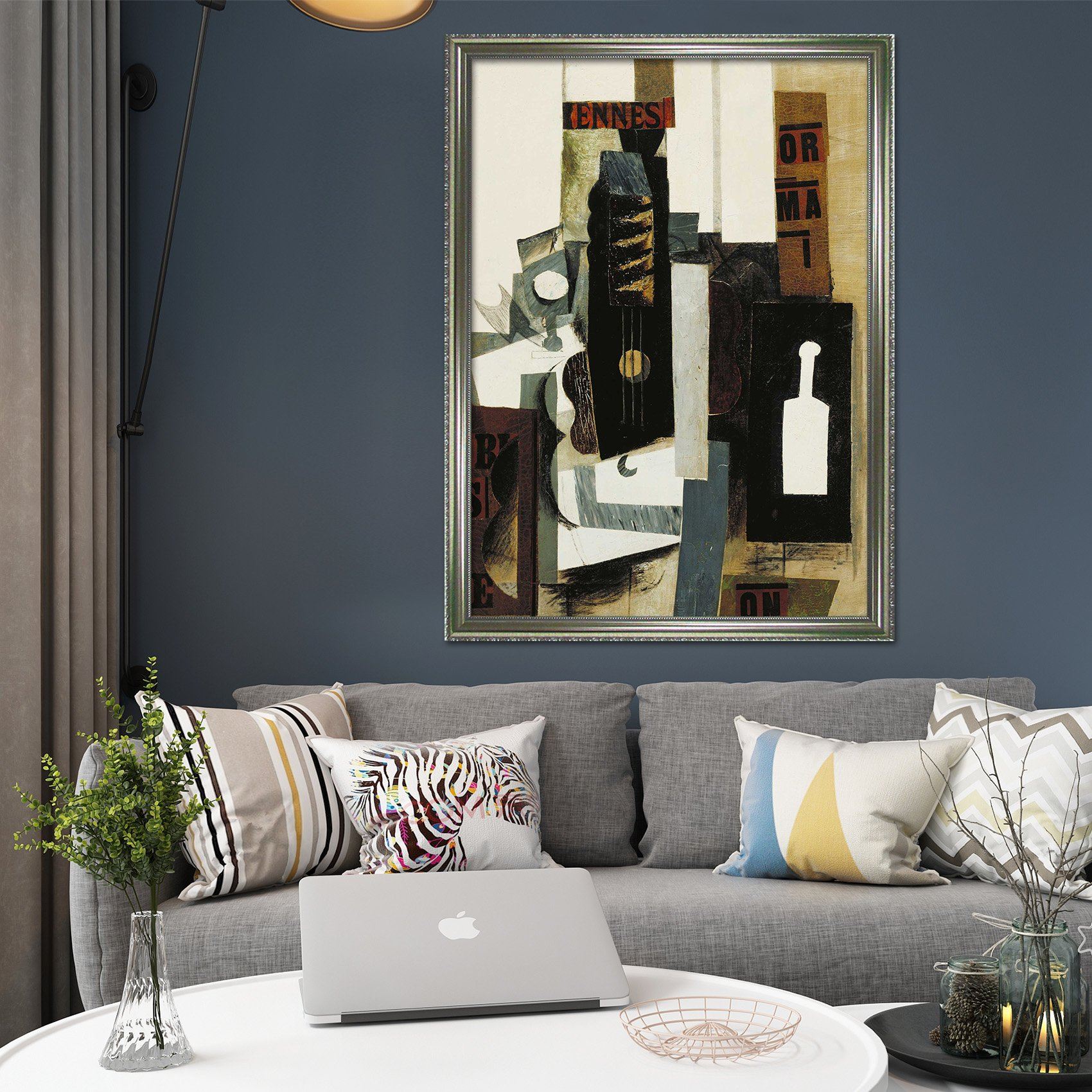 3D Stitching Pattern 132 Fake Framed Print Painting Wallpaper AJ Creativity Home 