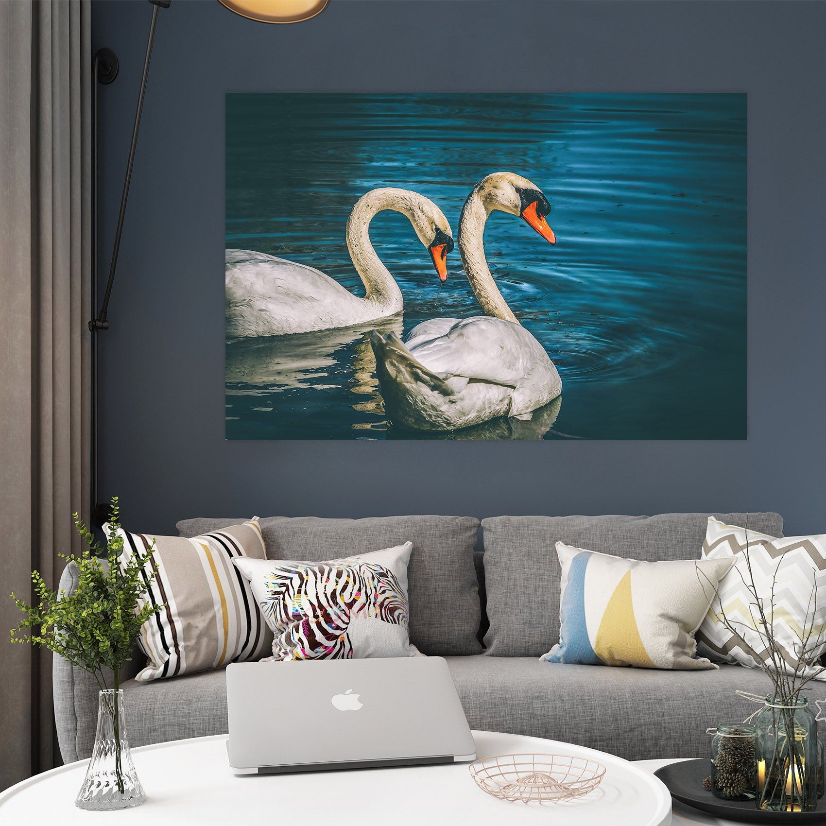 3D Swan 118 Animal Wall Stickers Wallpaper AJ Wallpaper 2 