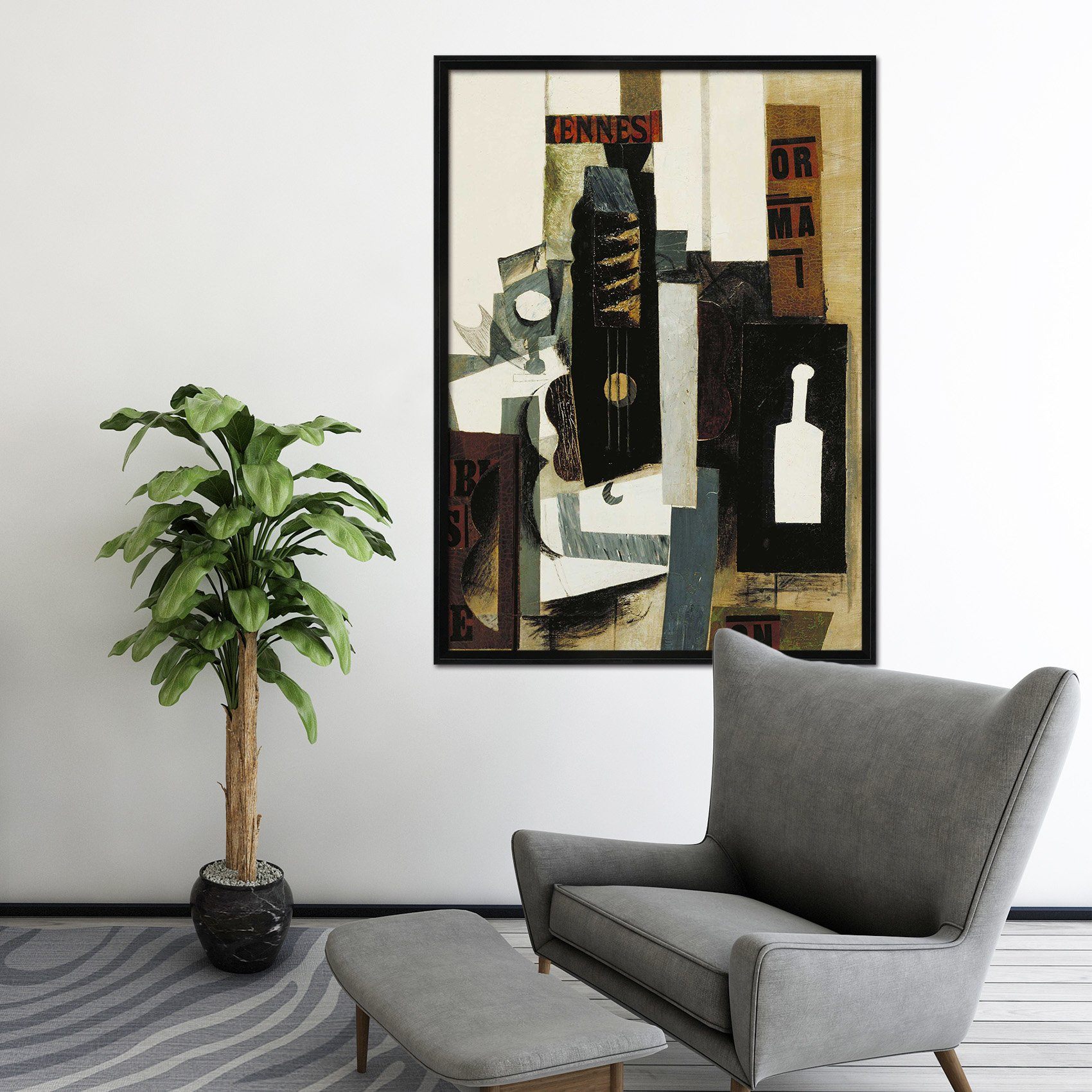 3D Stitching Pattern 132 Fake Framed Print Painting Wallpaper AJ Creativity Home 