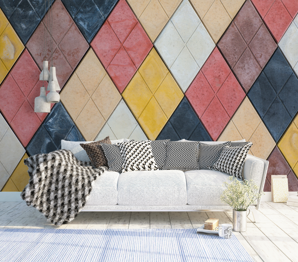 3D Red Diamond WG306 Wall Murals