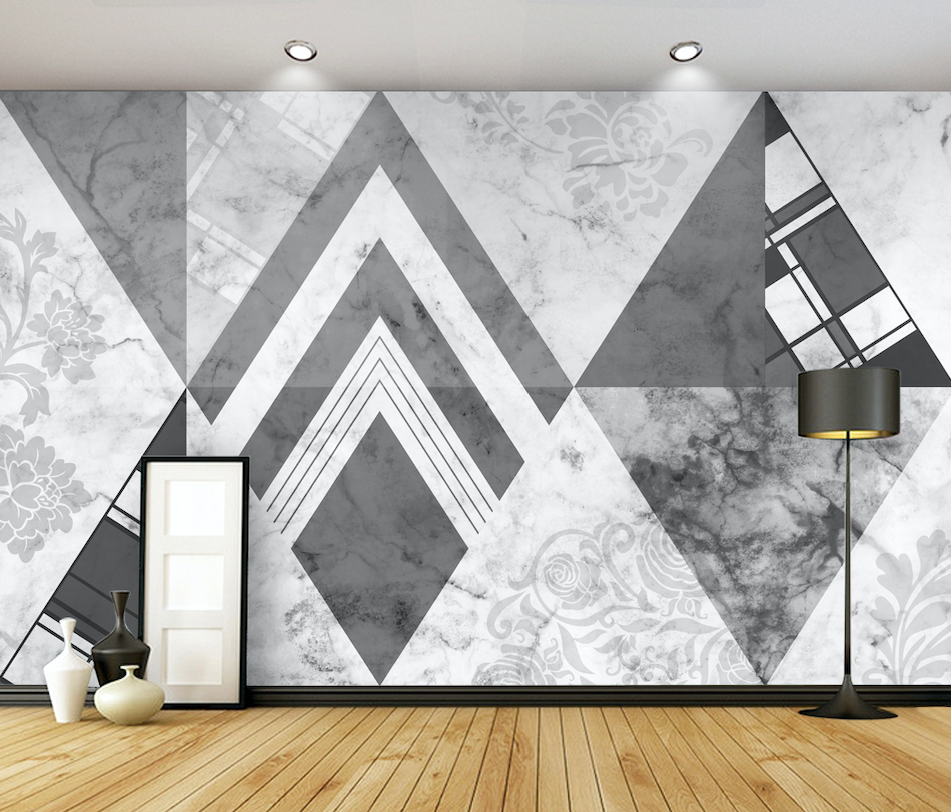 3D Black Triangle WG279 Wall Murals