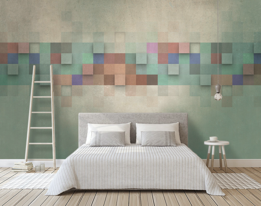 3D Small Colored Square WG302 Wall Murals