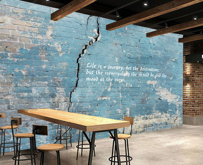 3D Blue Wall WG277 Wall Murals