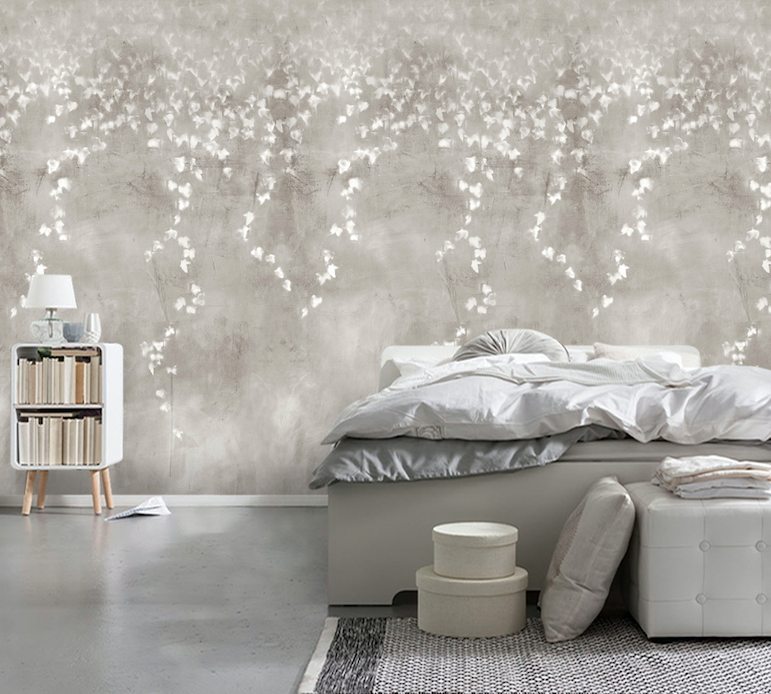 3D White Vine Graffiti WG196 Wall Murals