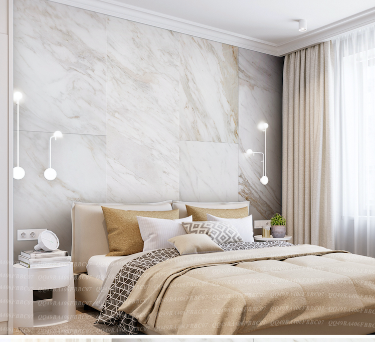 3D White Marble WG199 Wall Murals