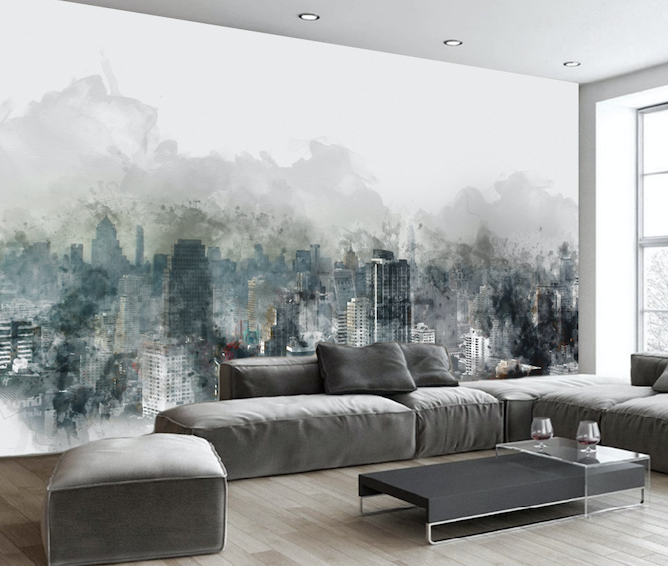 3D City Painting WG238 Wall Murals