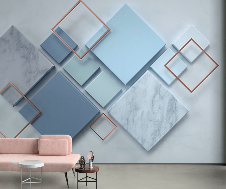 3D Colored Square WG022 Wall Murals Wallpaper AJ Wallpaper 2 