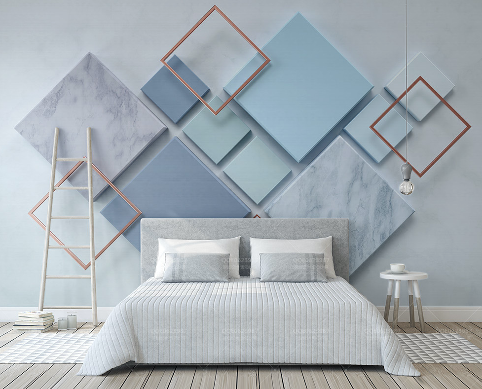 3D Colored Square WG022 Wall Murals