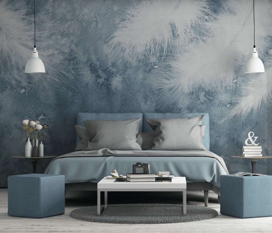3D Soft Feather WG025 Wall Murals Wallpaper AJ Wallpaper 2 