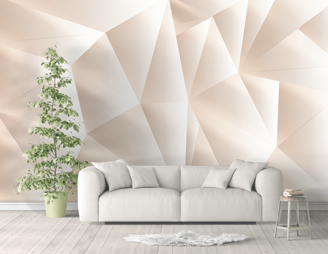 3D White Geometry WG112 Wall Murals Wallpaper AJ Wallpaper 2 