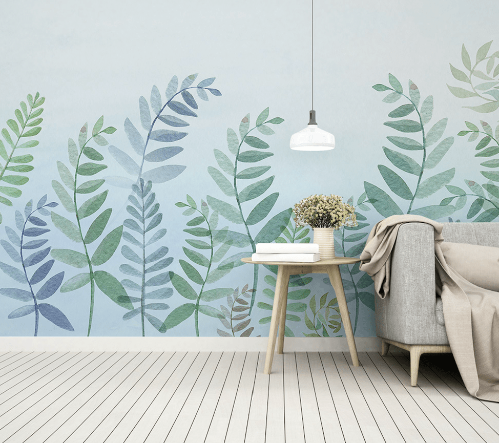3D Green Leaf WG299 Wall Murals Wallpaper AJ Wallpaper 2 