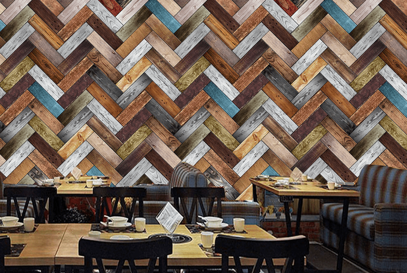 3D Woody Geometry WG109 Wall Murals Wallpaper AJ Wallpaper 2 
