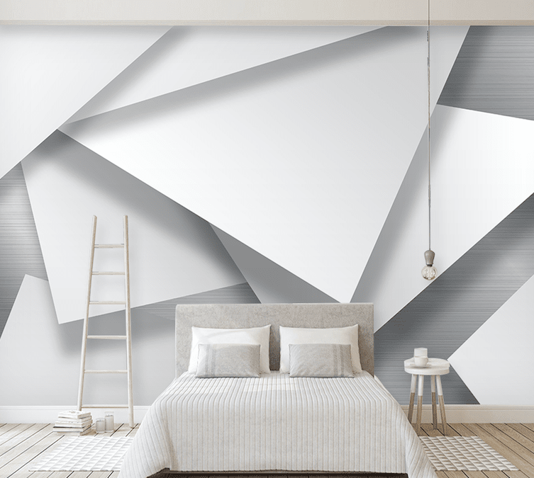 3D White Lines WG067 Wall Murals Wallpaper AJ Wallpaper 2 