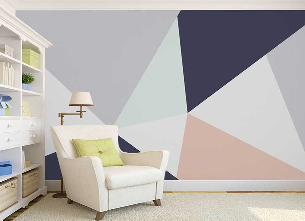 3D Color Geometry WG166 Wall Murals