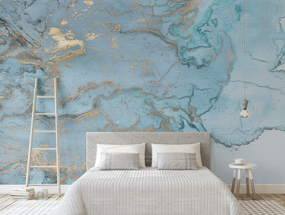 3D Blue Pattern WG004 Wall Murals Wallpaper AJ Wallpaper 2 