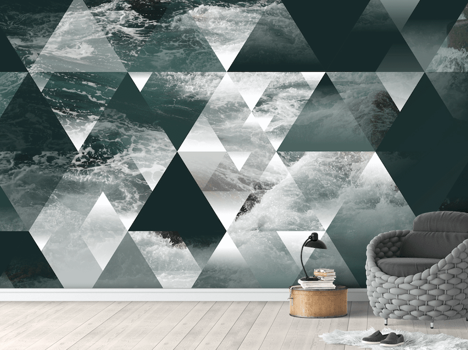 3D Triangle Patchwork WG216 Wall Murals Wallpaper AJ Wallpaper 2 