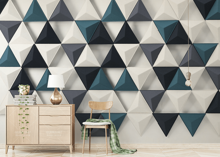 3D Simple Triangle WG012 Wall Murals Wallpaper AJ Wallpaper 2 