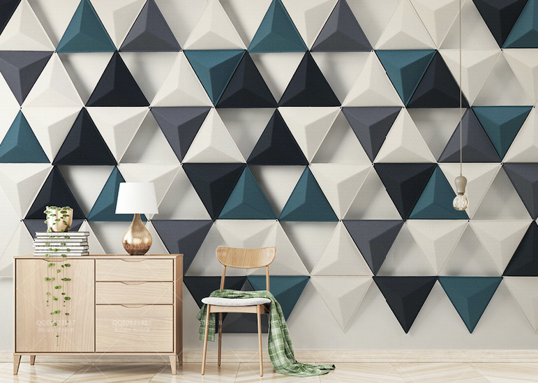 3D Simple Triangle WG012 Wall Murals