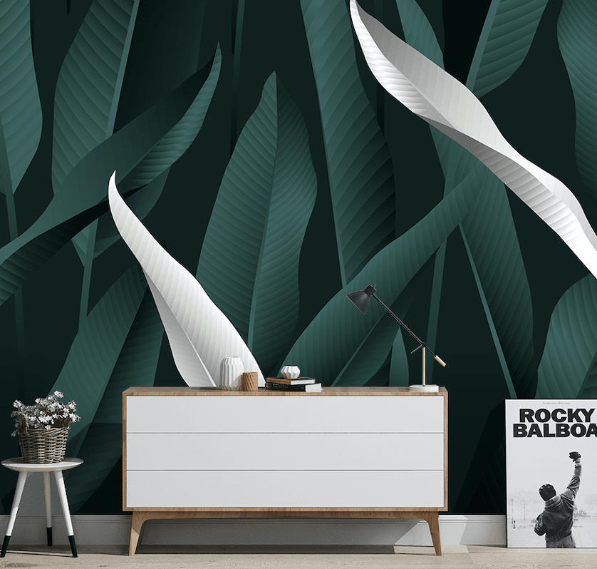 3D Flowers Leaves WG263 Wall Murals Wallpaper AJ Wallpaper 2 