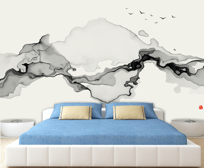 3D Black Ink WG187 Wall Murals Wallpaper AJ Wallpaper 2 