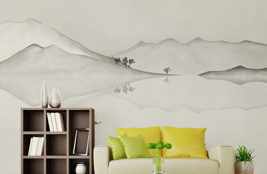 3D Sketch Valley WG185 Wall Murals