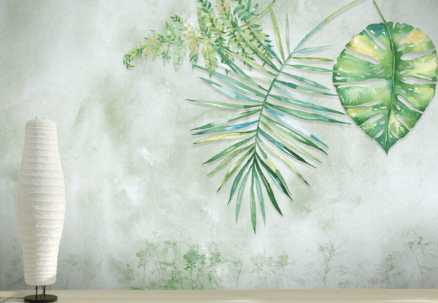 3D Misty Leaves WG251 Wall Murals Wallpaper AJ Wallpaper 2 