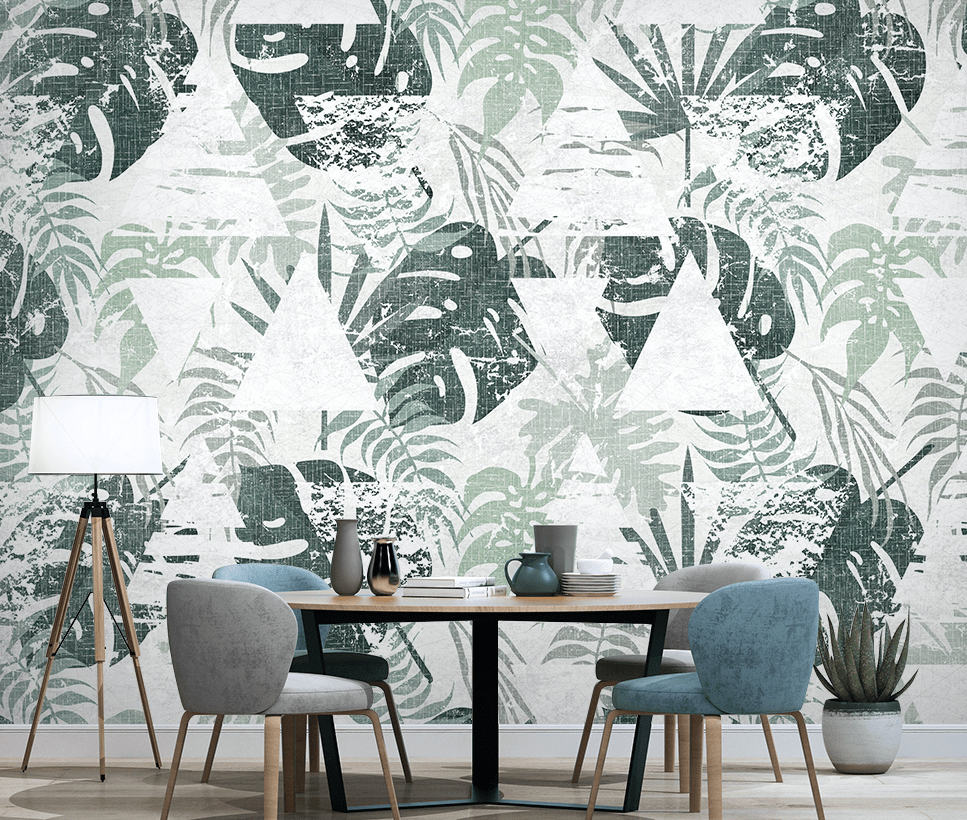 3D Green Leaf WG040 Wall Murals Wallpaper AJ Wallpaper 2 