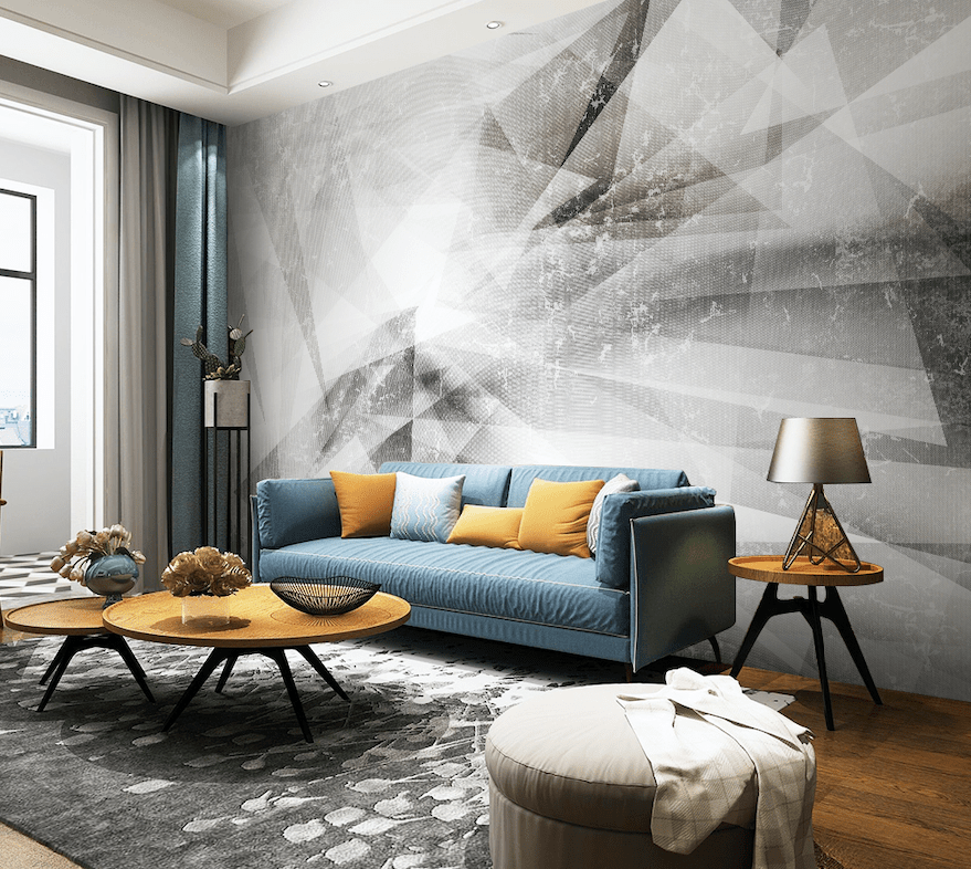 3D Grey Minimalism WG046 Wall Murals Wallpaper AJ Wallpaper 2 