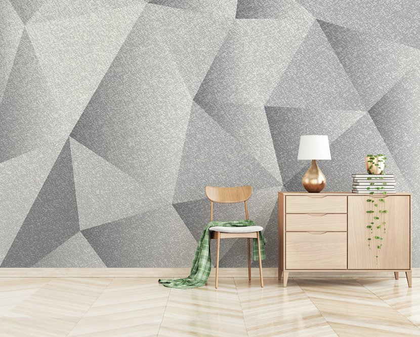 3D Triangle Patchwork WG093 Wall Murals