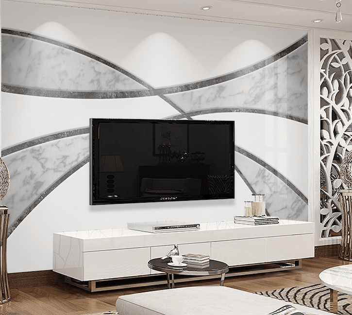 3D Black Pattern WG104 Wall Murals Wallpaper AJ Wallpaper 2 