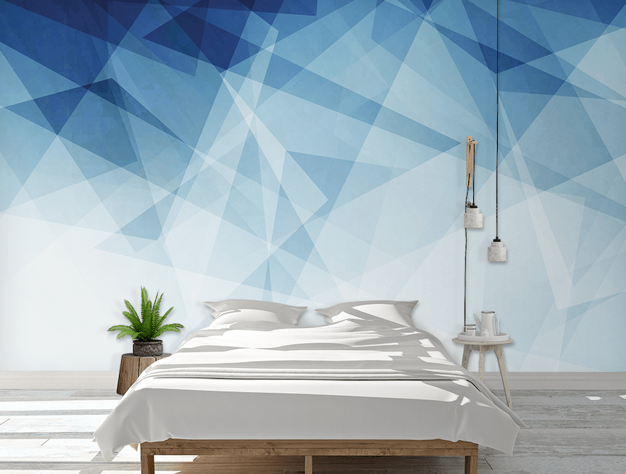 3D Simple Blue WG137 Wall Murals Wallpaper AJ Wallpaper 2 