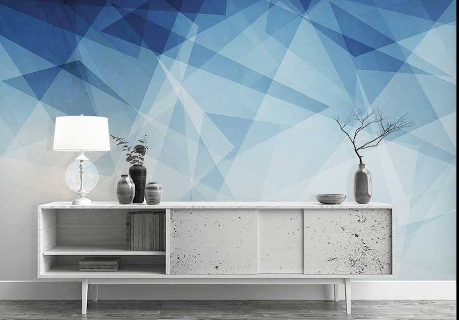 3D Simple Blue WG137 Wall Murals Wallpaper AJ Wallpaper 2 