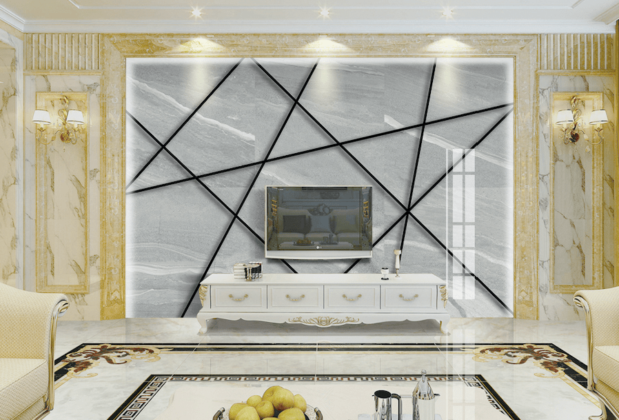 3D Black Lines WG160 Wall Murals Wallpaper AJ Wallpaper 2 