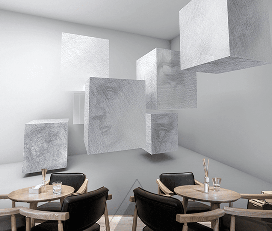 3D White Square WG162 Wall Murals Wallpaper AJ Wallpaper 2 