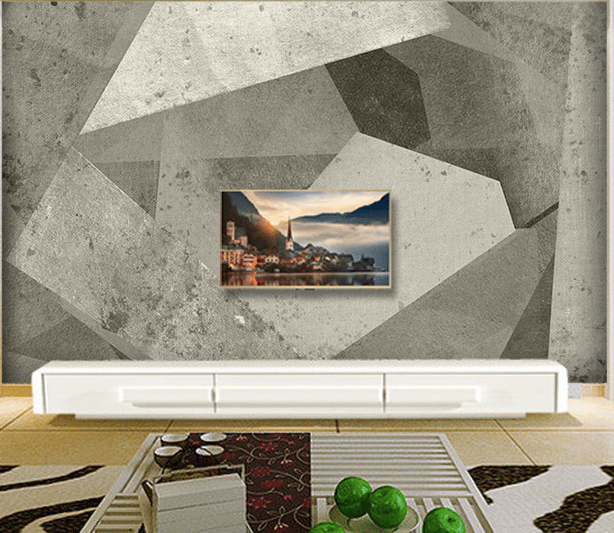 3D Black Triangle WG165 Wall Murals Wallpaper AJ Wallpaper 2 
