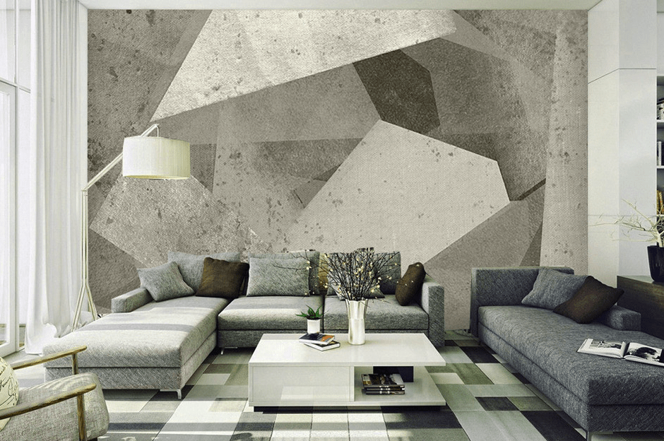 3D Black Triangle WG165 Wall Murals Wallpaper AJ Wallpaper 2 