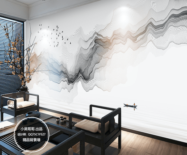 3D Color Wave WG189 Wall Murals Wallpaper AJ Wallpaper 2 