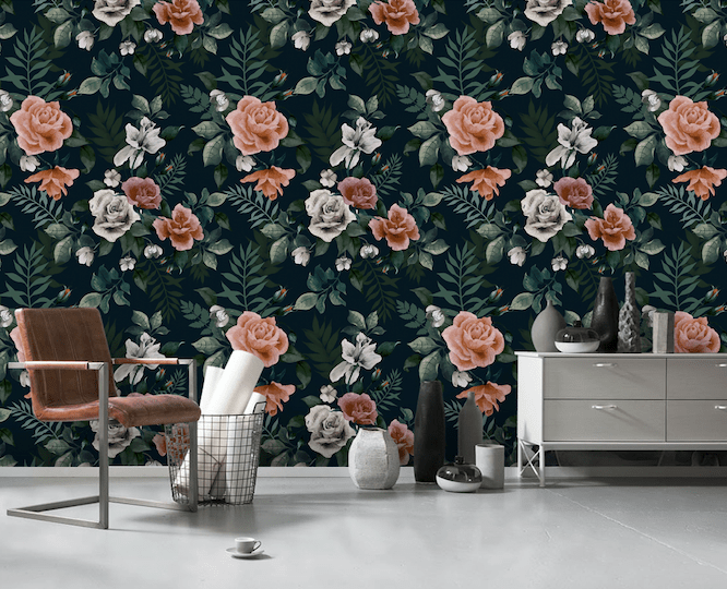 3D Night Rose WG219 Wall Murals Wallpaper AJ Wallpaper 2 