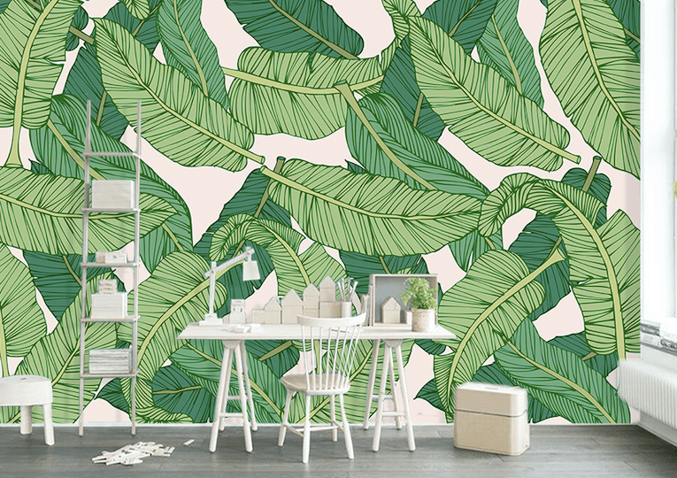 3D Green Leaf WG229 Wall Murals Wallpaper AJ Wallpaper 2 