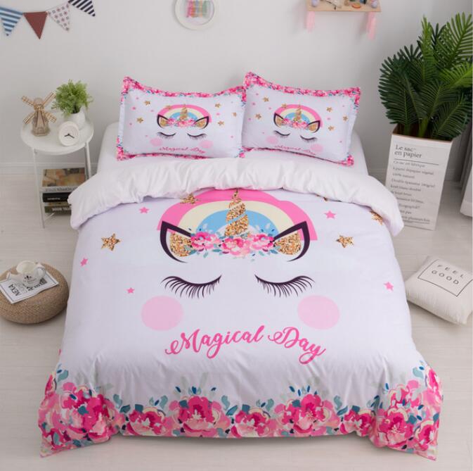 3D Ear Rainbow 2168 Bed Pillowcases Quilt