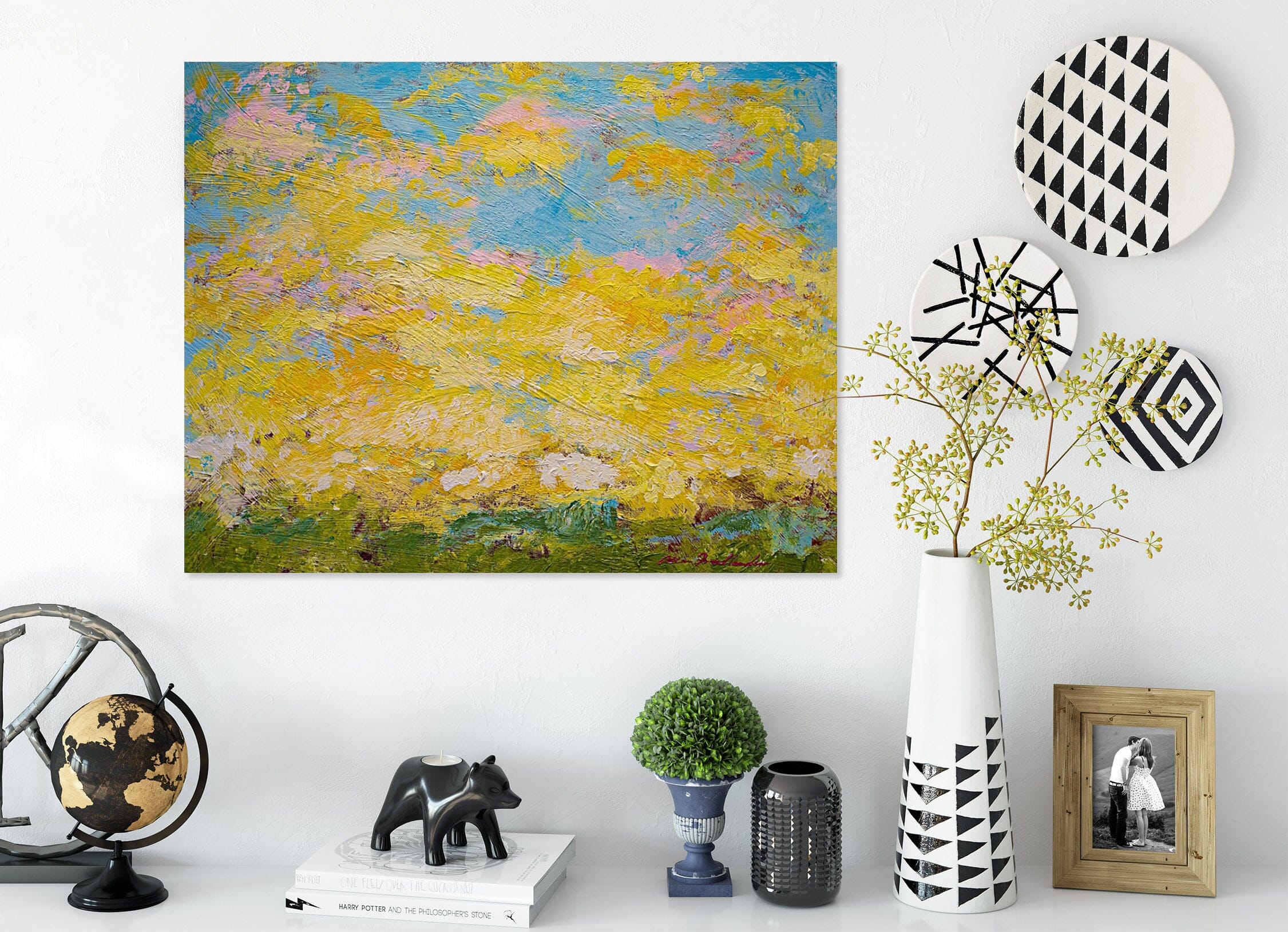 3D Yellow Graffiti 191 Allan P. Friedlander Wall Sticker Wallpaper AJ Wallpaper 2 
