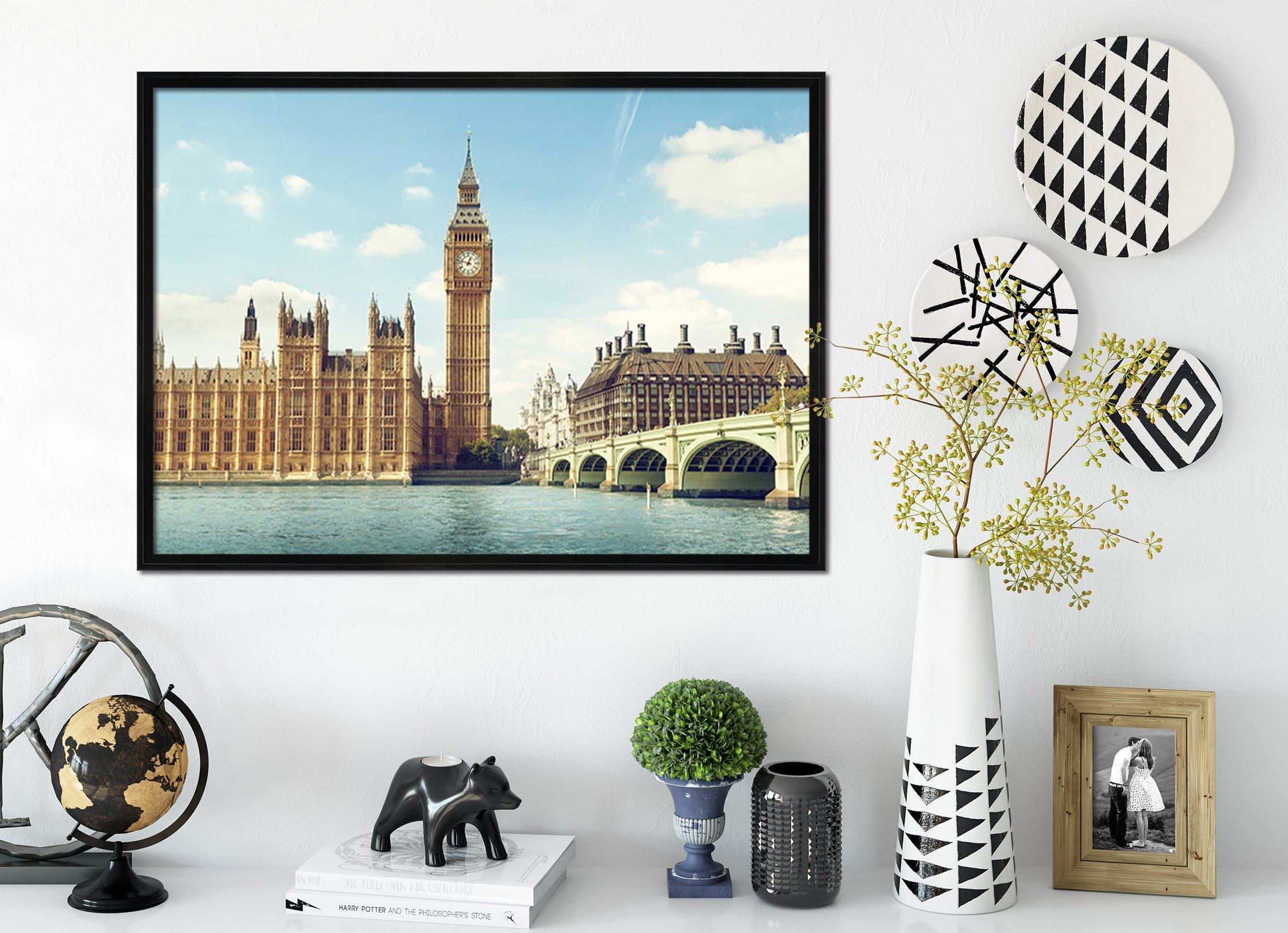 3D Bell Tower 087 Fake Framed Print Painting Wallpaper AJ Creativity Home 