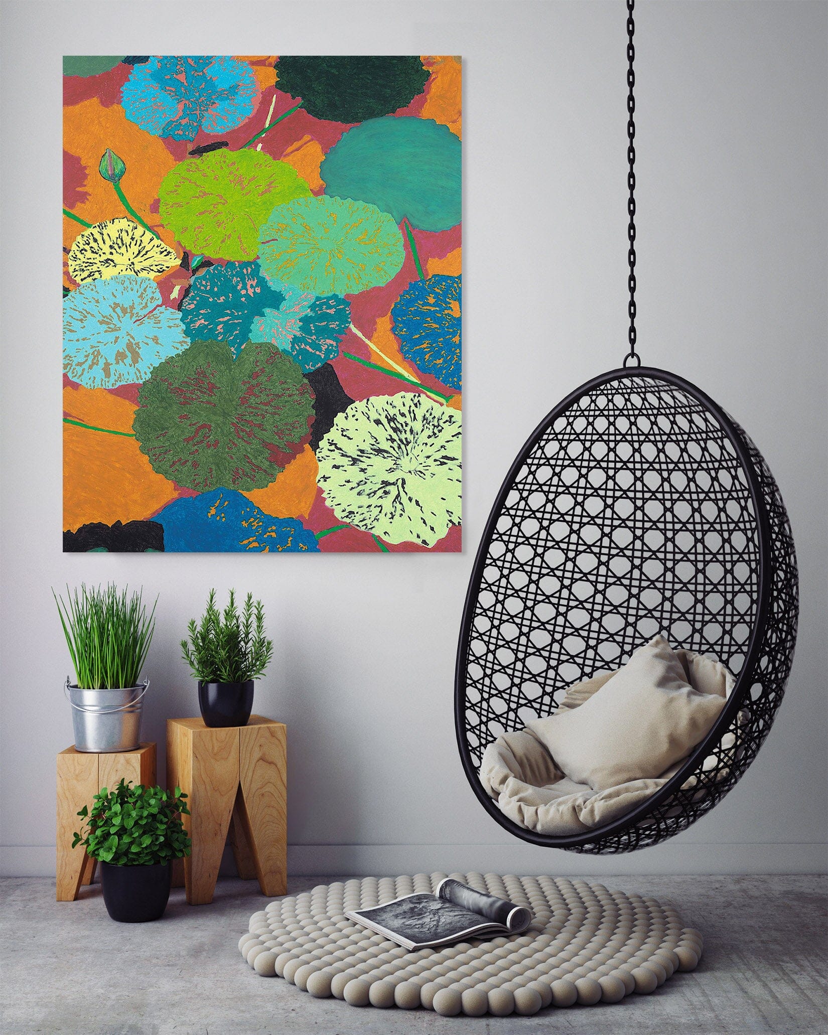 3D Frogs Hideaway 302 Allan P. Friedlander Wall Sticker Wallpaper AJ Wallpaper 2 