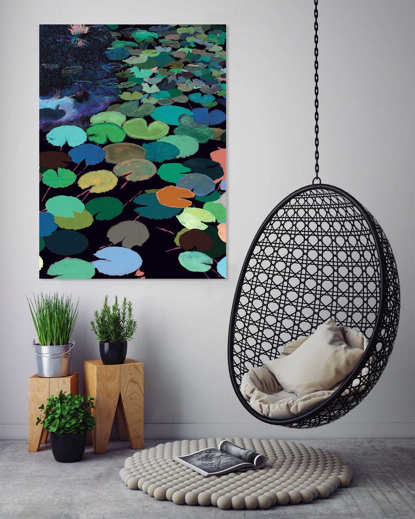 3D Lotus Leaf 280 Allan P. Friedlander Wall Sticker Wallpaper AJ Wallpaper 2 