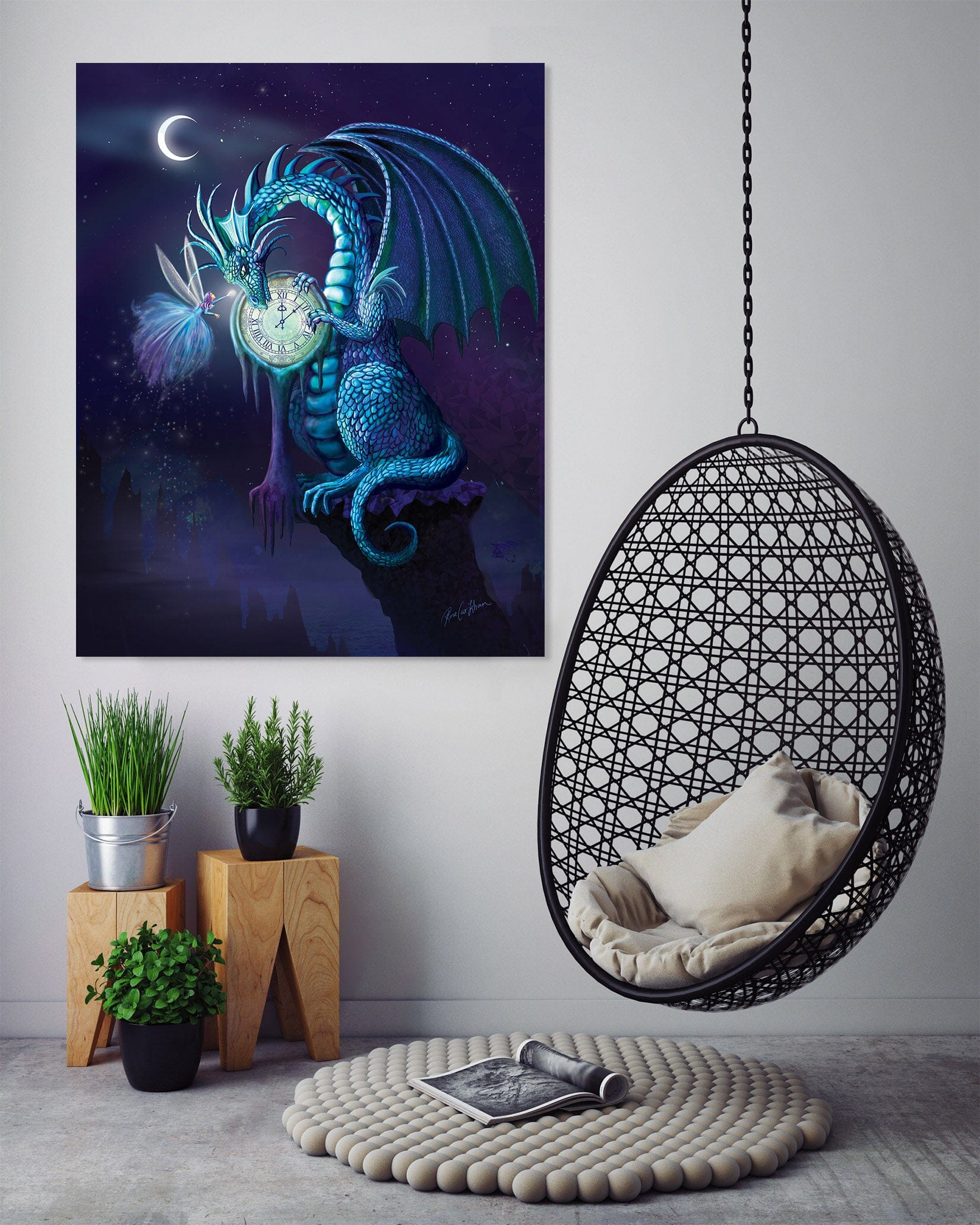 3D Valley Dragon 120 Rose Catherine Khan Wall Sticker Wallpaper AJ Wallpaper 2 