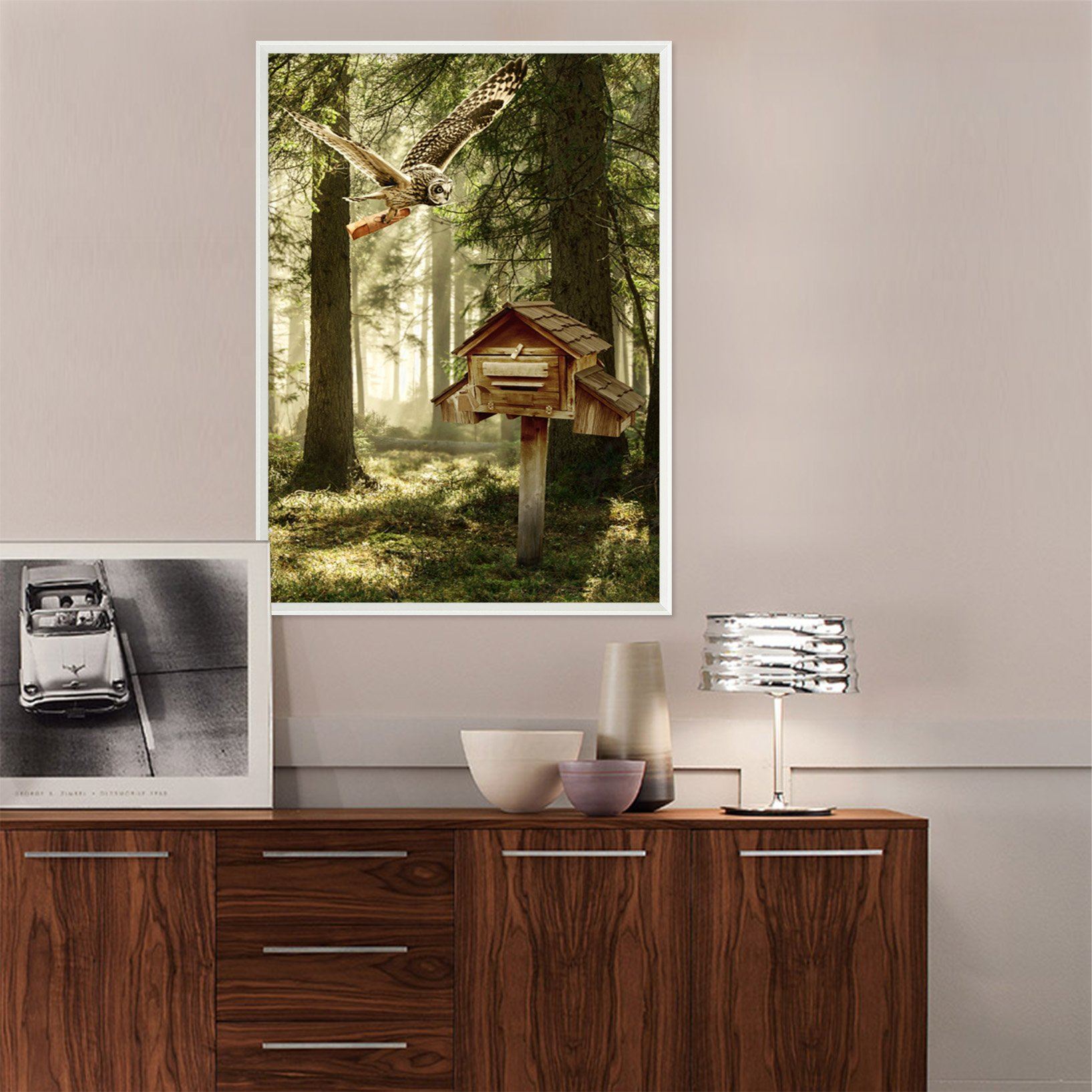 3D Small Mail Box 114 Fake Framed Print Painting Wallpaper AJ Creativity Home 