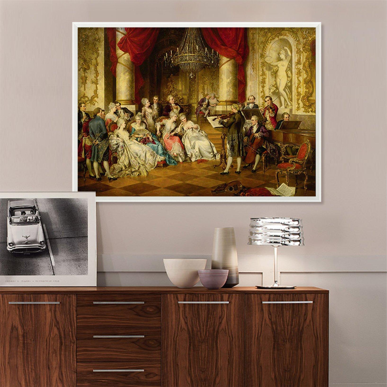 3D Violin Show 147 Fake Framed Print Painting Wallpaper AJ Creativity Home 