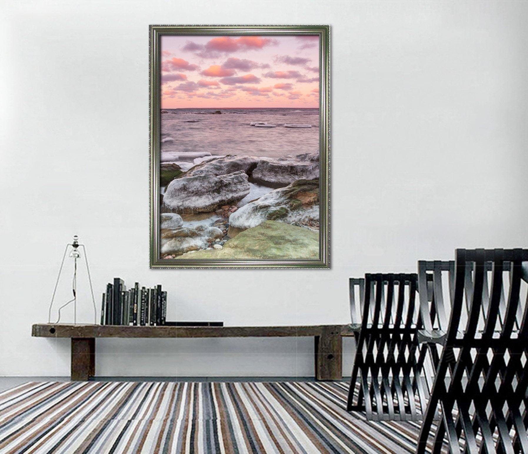 3D Red Cloud 016 Fake Framed Print Painting Wallpaper AJ Creativity Home 